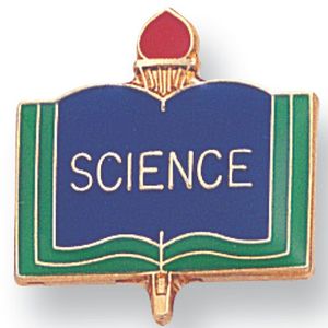 SCIENCE PIN ENAMELED, GOLD