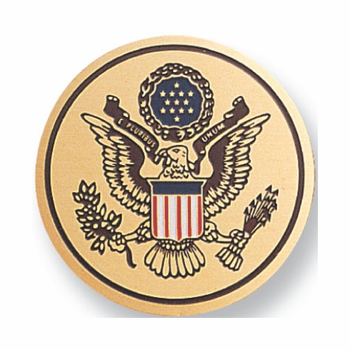 SEAL OF THE UNITED STATES, 2 INCH ETCHED ENAMELED