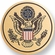 SEAL OF THE UNITED STATES, 2 INCH ETCHED ENAMELED