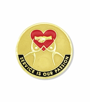 SERVICE IS OUR PASSION PIN