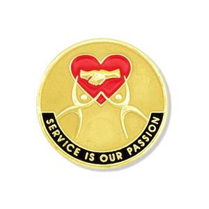 SERVICE IS OUR PASSION PIN