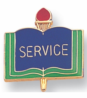 SERVICE PIN ENAMELED, ACADEMIC