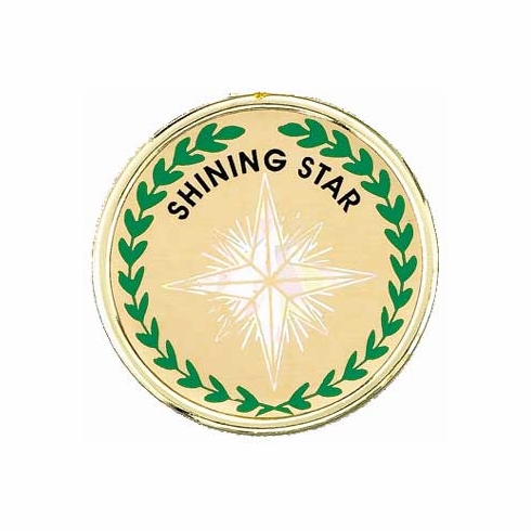 2 Inch in Diameter Round Shining Star Insert with Mylar Detailing