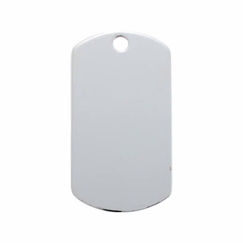 SHINY NICKEL PLATED DOG TAG