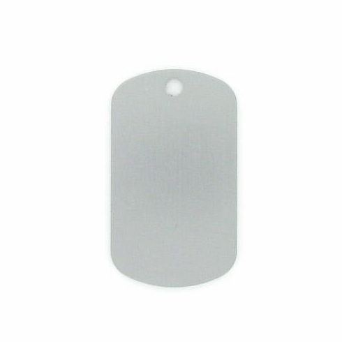 SILVER ALUMINUM DOG TAG