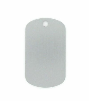 SILVER ALUMINUM DOG TAG