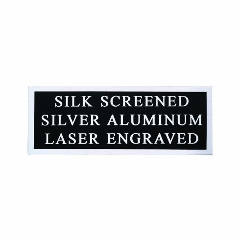 SILVER ALUMINUM PLATE SCREENED