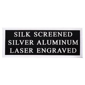 SILVER ALUMINUM PLATE SCREENED