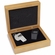 SILVER WHISTLE GIFT SET IN HARDWOOD BOX