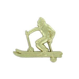  SKIING CHENILLE PIN GOLD