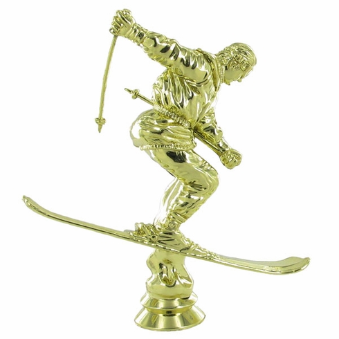 SKIING DOWN HILL MALE TROPHY FIGURE