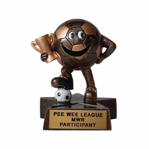 SMALL RESIN SOCCER TROPHY