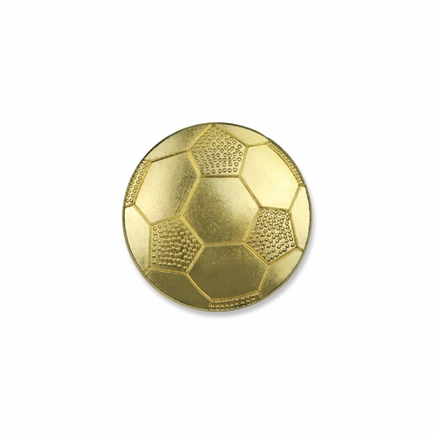 SOCCER CHENILLE PIN GOLD