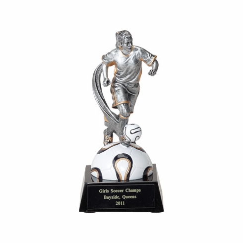 SOCCER FEMALE FIGURE TROPHY - NO PLATE