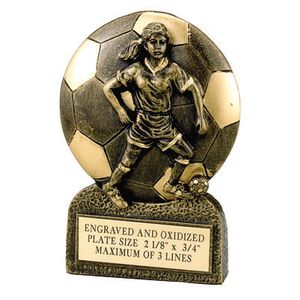 SOCCER FEMALE RESIN TROPHY