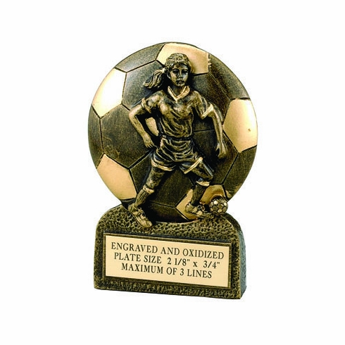 SOCCER FEMALE RESIN TROPHY