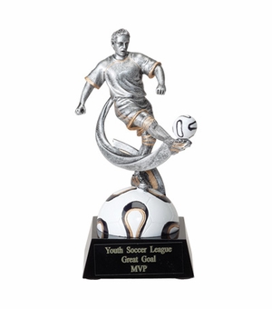 SOCCER, MALE, 6 3/4 INCH FIGURE TROPHY