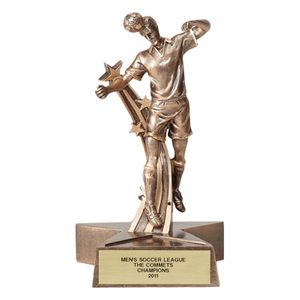 SOCCER, MALE, 7 INCH FIGURE TROPHY
