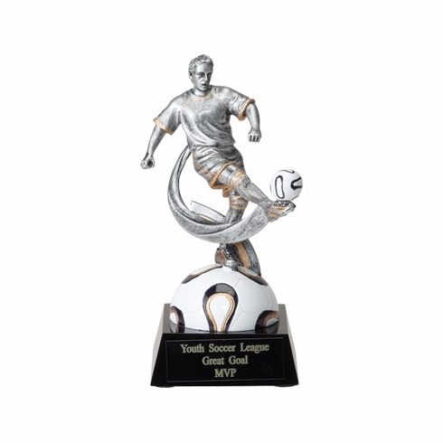 SOCCER MALE FIGURE TROPHY - NO PLATE
