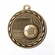 Metal 2-Inch in Diameter Round Soccer Medal with Cutomizable Back in Multiple Colors