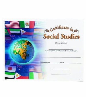 SOCIAL STUDIES CERTIFICATE