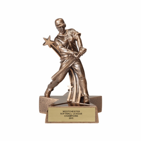 SOFTBALL FEMALE RESIN TROPHY - NO PLATE