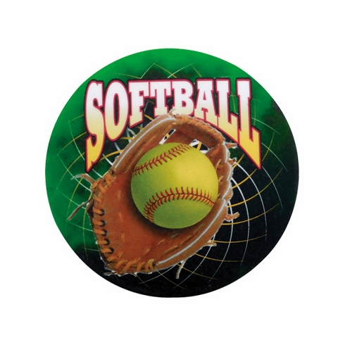 2 Inch in Diameter Round Softball Mylar Insert