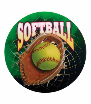 2 Inch in Diameter Round Softball Mylar Insert