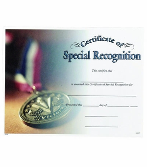 SPECIAL RECOGNITION CERTIFICAT