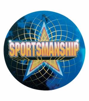 2 Inch in Diameter Round Sportsmanship Mylar Insert