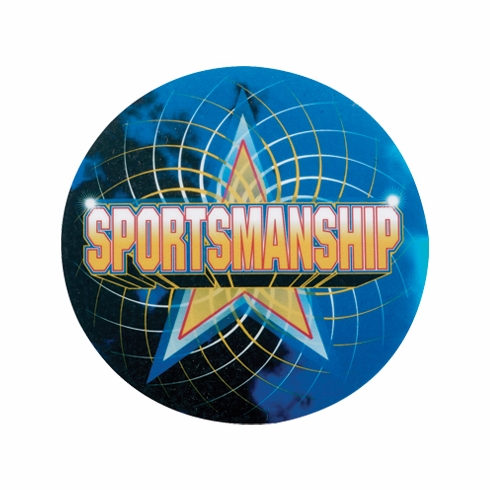 2 Inch in Diameter Round Sportsmanship Mylar Insert
