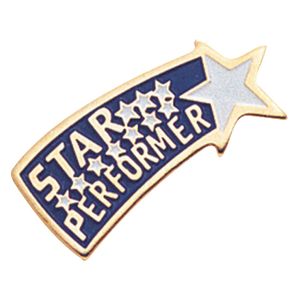 STAR PERFORMER ENAMELED PIN