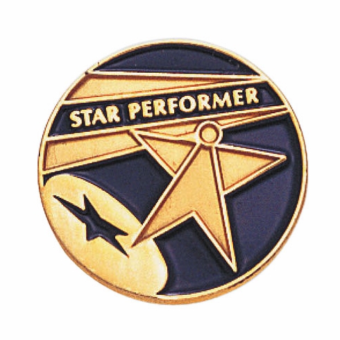 STAR PERFORMER ENAMELED PIN
