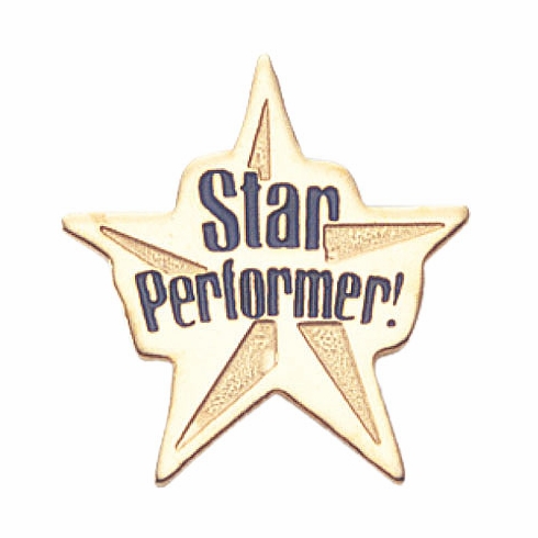 STAR PERFORMER ENAMELED PIN