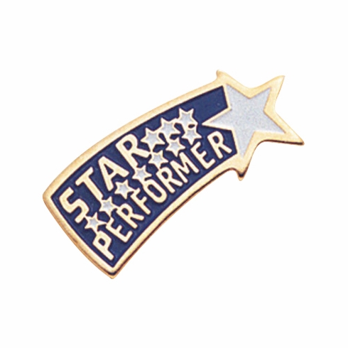 STAR PERFORMER ENAMELED PIN