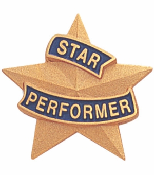 STAR PERFORMER PIN 7/8 INCH
