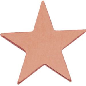 STAR PIN BRONZE 1 INCH FLAT