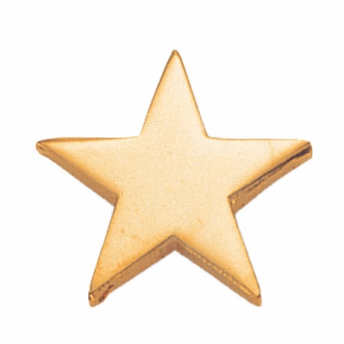 STAR PIN GOLD 3/4 INCH FLAT
