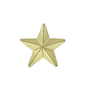 STAR PIN GOLD 3/8 INCH