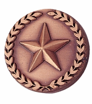 STAR PIN WITH WREATH 7/8 INCH