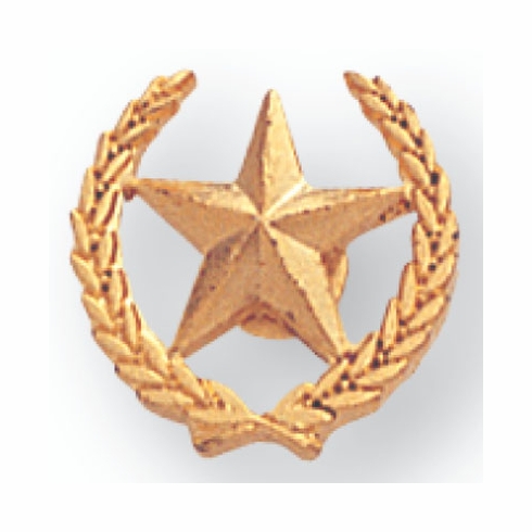 STAR & WREATH PIN 1/2 INCH