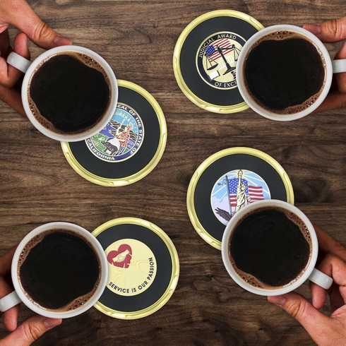 ASSORTED CALIFORNIA JUDICIAL SERVICE COASTER SET 