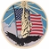 2 Inch in Diameter Round Metal Litho-Print Statue of Liberty Medallion Insert