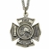 Sterling Silver Fire Fighter Medal Necklace