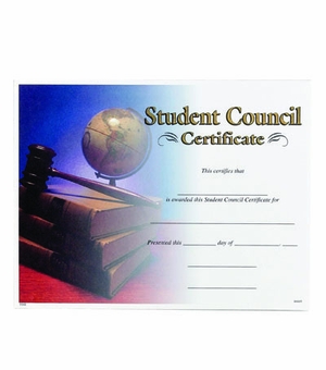 STUDENT COUNCIL CERTIFICATE