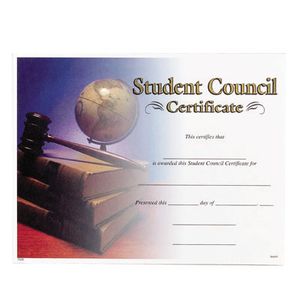 STUDENT COUNCIL CERTIFICATE