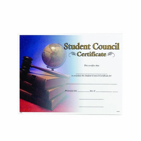 STUDENT COUNCIL CERTIFICATE