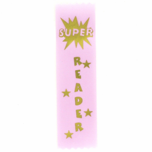 SUPER READER 1-5/8 X 6 STOCK PINK RIBBON