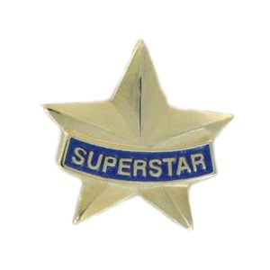 SUPERSTAR SOFT ENAMELED GOLD PLATED PIN