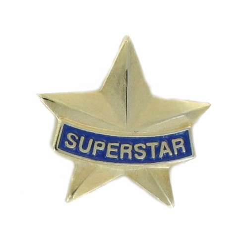 SUPERSTAR SOFT ENAMELED GOLD PLATED PIN